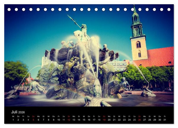 Produktbild: Berliner Stadtansichten (Tischkalender 2026 DIN A5 quer), CALVENDO Monatskalender