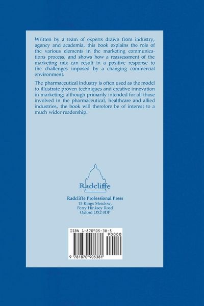 Produktbild: Marketing Communications in the Pharmaceutical Industry