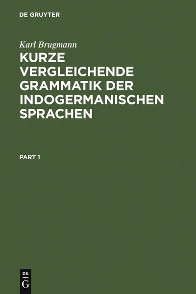 Produktbild: Kurze vergleichende Grammatik der indogermanischen Sprachen