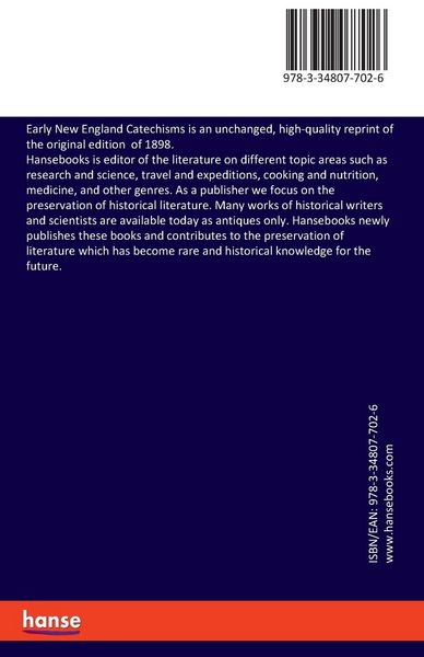 Produktbild: Early New England Catechisms