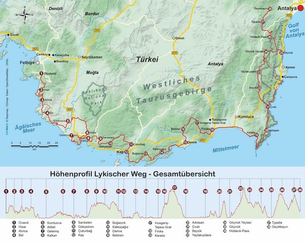 Produktbild: T&uuml;rkei: Lykischer Weg von Fethiye nach Antalya
