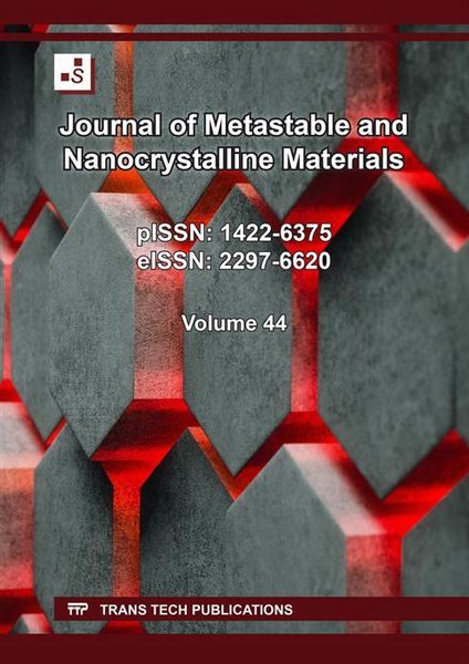 Produktbild: Journal of Metastable and Nanocrystalline Materials Vol. 44