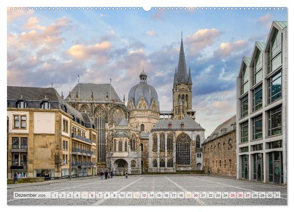 Produktbild: Aachen Impressionen (hochwertiger Premium Wandkalender 2026 DIN A2 quer), Kunstdruck in Hochglanz