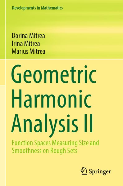 Produktbild: Geometric Harmonic Analysis II