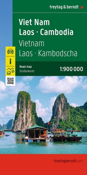 Produktbild: freytag & berndt Stra&szlig;enkarte Vietnam - Laos - Kambodscha 1:900.000