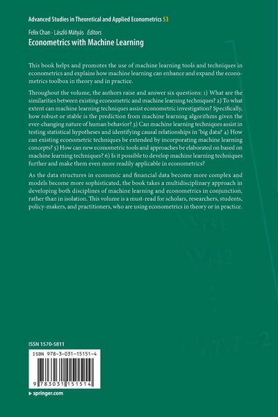 Produktbild: Econometrics with Machine Learning