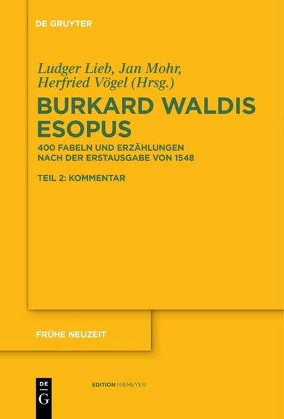 Produktbild: Burkard Waldis: Esopus