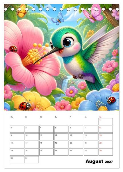 Produktbild: Kolibri-Welten (Tischkalender 2027 DIN A5 hoch), CALVENDO Monatskalender