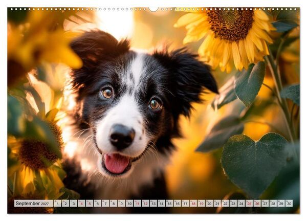 Produktbild: Border Collie - Magische Augenblicke (Wandkalender 2027 DIN A2 quer), CALVENDO Monatskalender