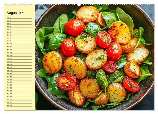 Produktbild: Herzhafte Kartoffeln. Leckeres aus der Super-Knolle (Wandkalender 2026 DIN A2 quer), CALVENDO Monatskalender