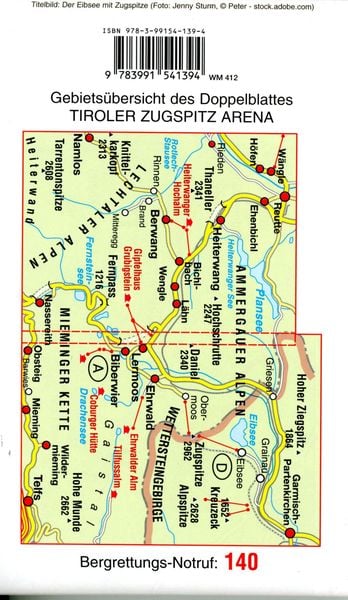 Produktbild: Tiroler Zugspitz Arena XL, Ehrwald, Lermoos, Biberwier, L&auml;hn/Wengle, Bichlbach, Berwang, Heiterwang, Plansee, Namlos