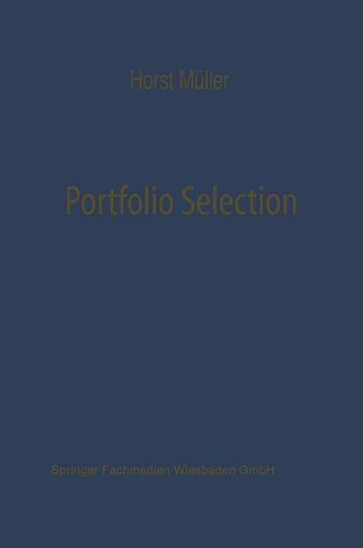 Produktbild: Portfolio Selection als Entscheidungsmodell deutscher Investmentgesellschaften