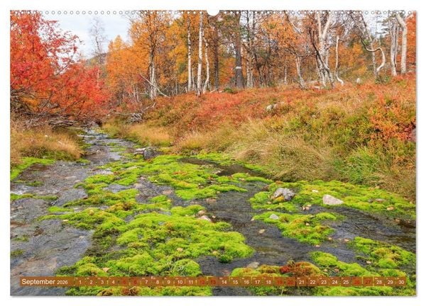 Produktbild: Finnisch Lappland (hochwertiger Premium Wandkalender 2026 DIN A2 quer), Kunstdruck in Hochglanz