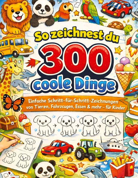 So zeichnest du 300 coole Dinge, Gebundene Ausgabe von Dominik Mikulaschek, Tredition, 978-3-384-81100-4
