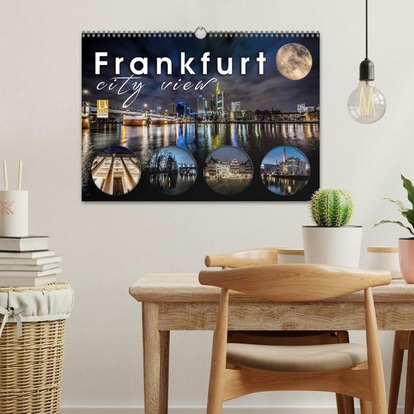 Produktbild: Frankfurt city view (Wandkalender 2026 DIN A3 quer), CALVENDO Monatskalender