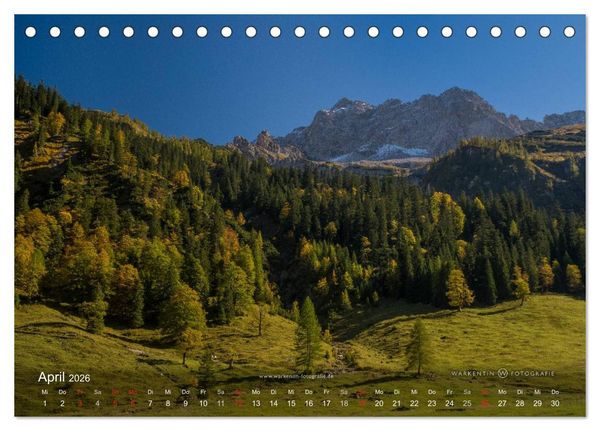 Produktbild: Gro&szlig;er Ahornboden - Europas gro&szlig;er Ahornwald (Tischkalender 2026 DIN A5 quer), CALVENDO Monatskalender