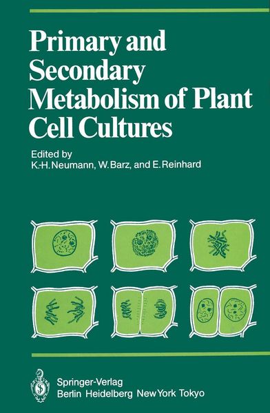 Produktbild: Primary and Secondary Metabolism of Plant Cell Cultures