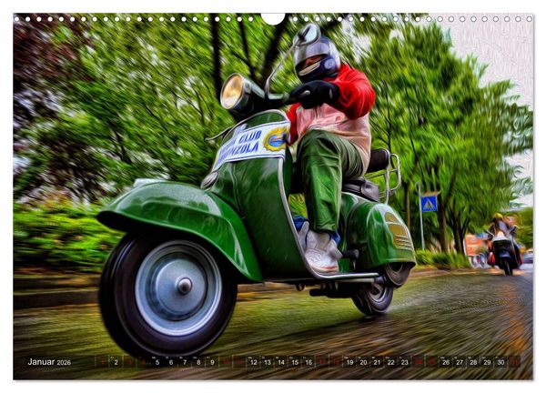 Produktbild: Vespazieren (Wandkalender 2026 DIN A3 quer), CALVENDO Monatskalender