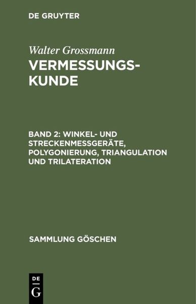 Produktbild: Winkel- und Streckenme&szlig;ger&auml;te, Polygonierung, Triangulation und Trilateration