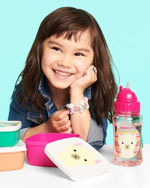 Produktbild: Mit unserer tollen Trinkflasche mit Strohhalm und praktischem Klappverschluss haben kleine H&auml;nde mehr Sicherheit als mit einem normalen Trinkbecher. Der &Uuml;bergang zu einem &bdquo;Becher f&uuml;r gro&szlig;e Kinder ist dann nur noch ein Kinderspiel. Das farbenfrohe De