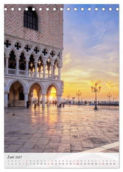 Produktbild: Venedig und Burano, Stadt am Wasser und Insel der bunten H&auml;user (Tischkalender 2027 DIN A5 hoch), CALVENDO Monatskalender