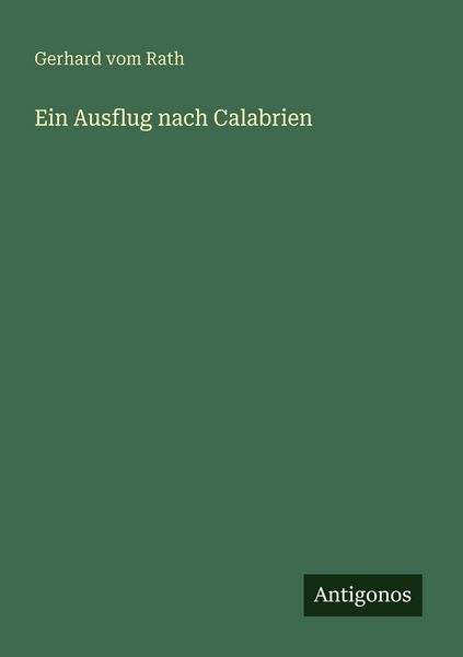 Produktbild: Ein Ausflug nach Calabrien