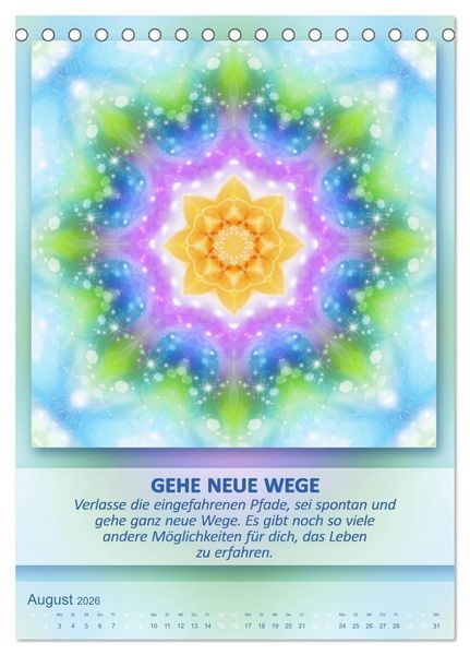 Produktbild: Light Energy Mandalas - Kalender - Vol. 2 (Tischkalender 2026 DIN A5 hoch), CALVENDO Monatskalender