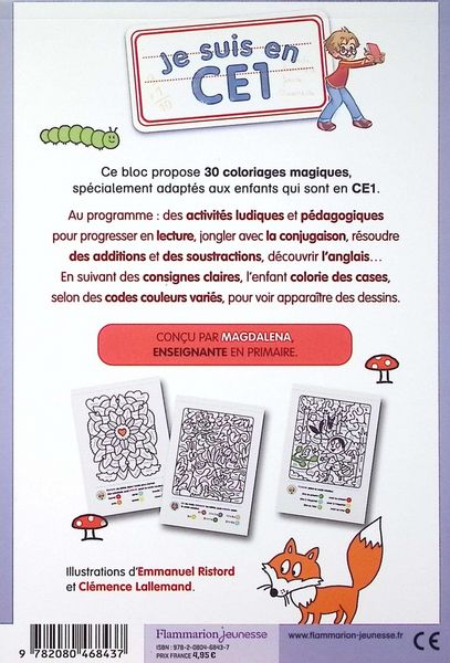 Produktbild: Je suis en CE1 : mes coloriages magiques : calcul, grammaire, anglais