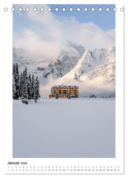 Produktbild: Alpenblicke - Ein Jahr in den Alpen (Tischkalender 2026 DIN A5 hoch), CALVENDO Monatskalender