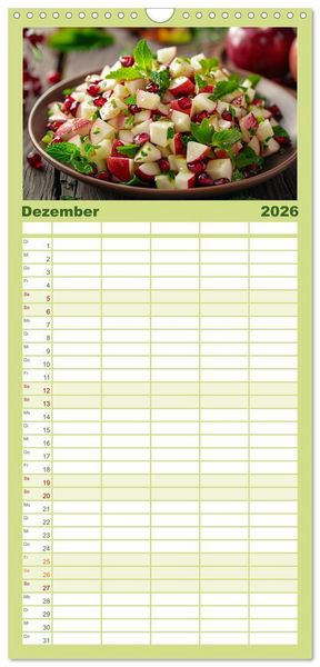 Produktbild: Familienplaner 2026 - Vitamine im &Uuml;berfluss mit 5 Spalten (Wandkalender, 21 x 45 cm) CALVENDO