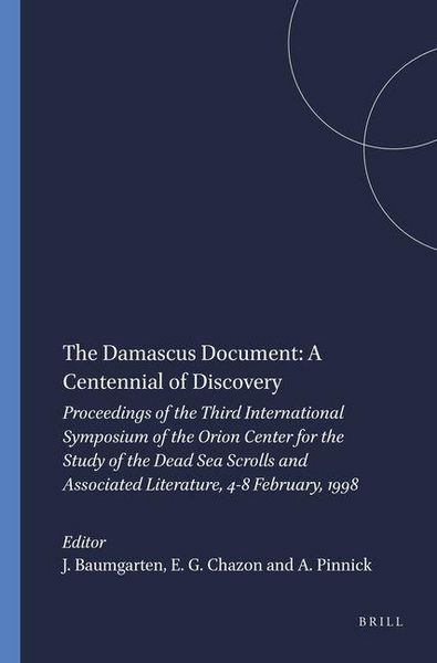Produktbild: The Damascus Document: A Centennial of Discovery