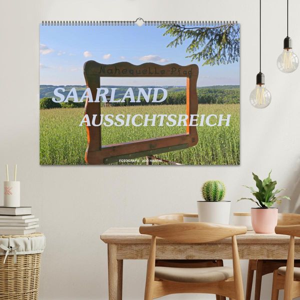 Produktbild: SAARLAND - AUSSICHTSREICH (Wandkalender 2026 DIN A2 quer), CALVENDO Monatskalender