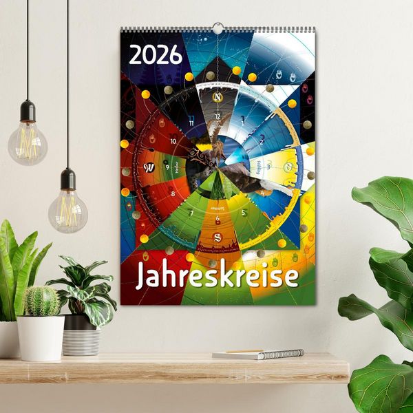 Produktbild: Jahreskreise (Wandkalender 2026 DIN A2 hoch), CALVENDO Monatskalender