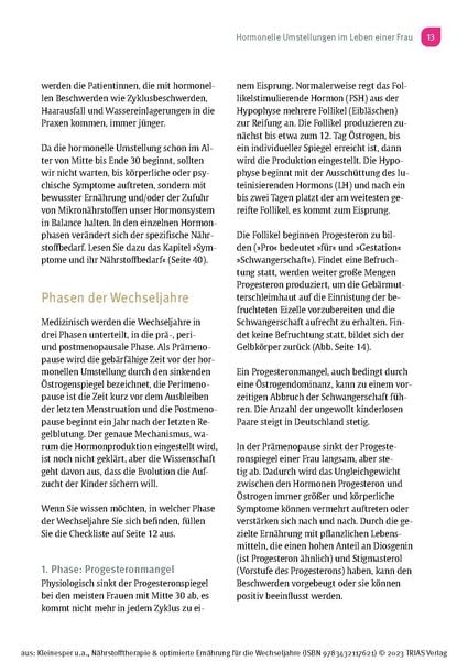 Nährstofftherapie & optimierte Ernährung für die Wechseljahre