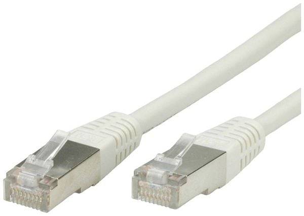 Value 21.99.0105 RJ45 Netzwerkkabel, Patchkabel CAT 5e F/UTP 5.00m Grau 1St.