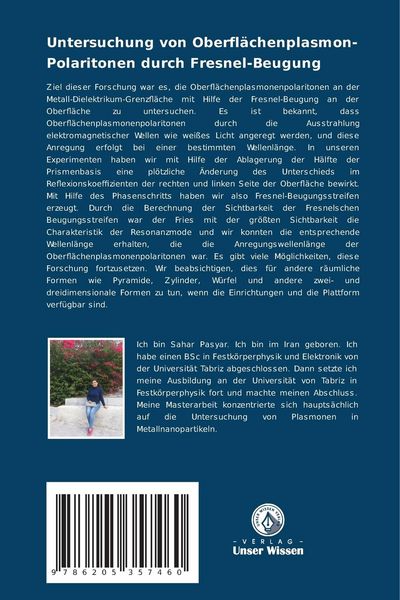 Produktbild: Untersuchung von Oberfl&auml;chenplasmon-Polaritonen durch Fresnel-Beugung