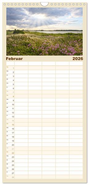 Produktbild: Familienplaner 2026 - Vorpommern mit R&uuml;gen mit 5 Spalten (Wandkalender, 21 x 45 cm) CALVENDO