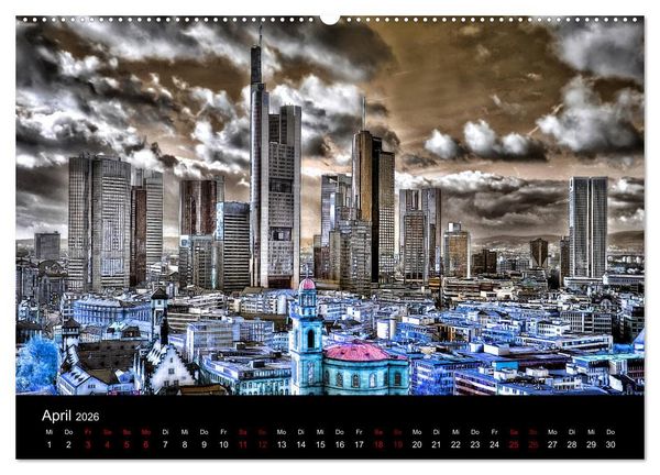 Produktbild: Frankfurt k&uuml;nstlerisch (hochwertiger Premium Wandkalender 2026 DIN A2 quer), Kunstdruck in Hochglanz