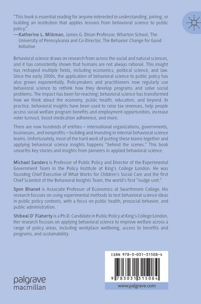 Produktbild: Behavioral Public Policy in a Global Context