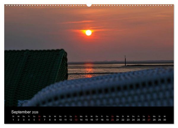 Produktbild: NORDSEE IMPRESSIONEN (Wandkalender 2026 DIN A2 quer), CALVENDO Monatskalender