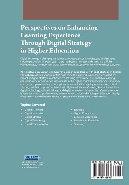 Produktbild: Perspectives on Enhancing Learning Experience Through Digital Strategy in Higher Education