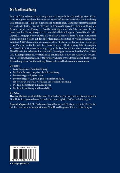 Produktbild: Die Familienstiftung