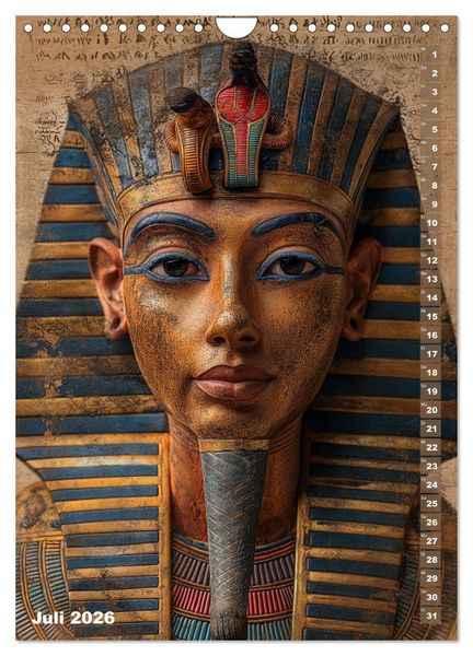 Produktbild: &Auml;gyptische Algorithmen - K&uuml;nstliche Intelligenz trifft auf das alte &Auml;gypten (Wandkalender 2026 DIN A4 hoch), CALVENDO Monatskalender