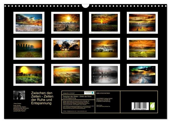 Produktbild: Zwischen den Zeiten - Zeiten der Ruhe und Entspannung (Wandkalender 2026 DIN A3 quer), CALVENDO Monatskalender