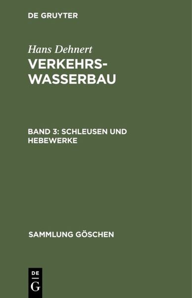 Produktbild: Schleusen und Hebewerke