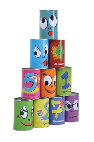 Produktbild: SCHILDKR&Ouml;T Dosenwurfspiel, Set 10 Dosen