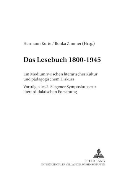 Produktbild: Das Lesebuch 1800-1945