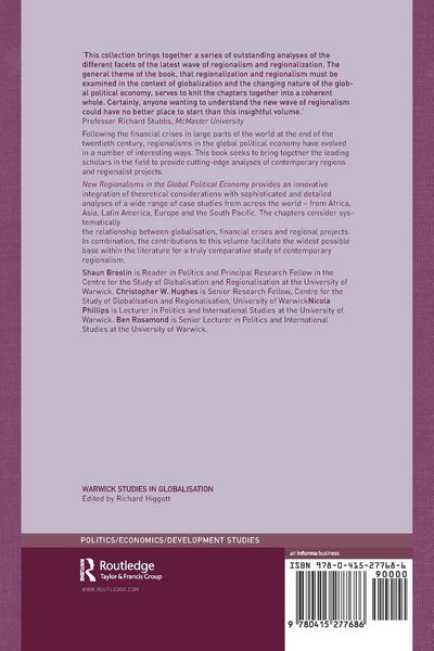 Produktbild: New Regionalism in the Global Political Economy