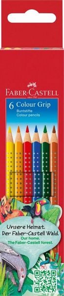 Produktbild: Faber-Castell Buntstifte Colour Grip, 6er Set