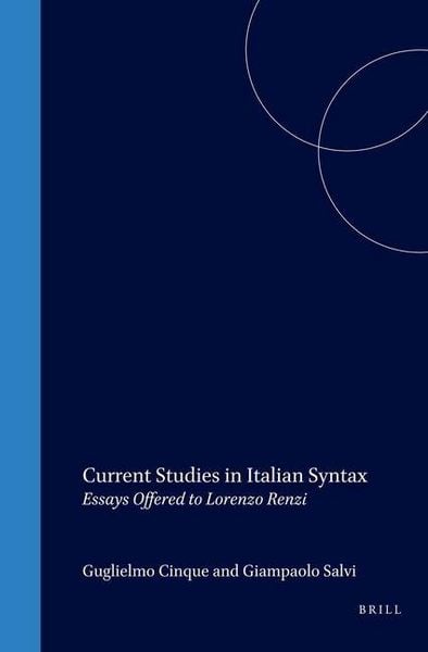 Produktbild: Current Studies in Italian Syntax: Essays Offered to Lorenzo Renzi